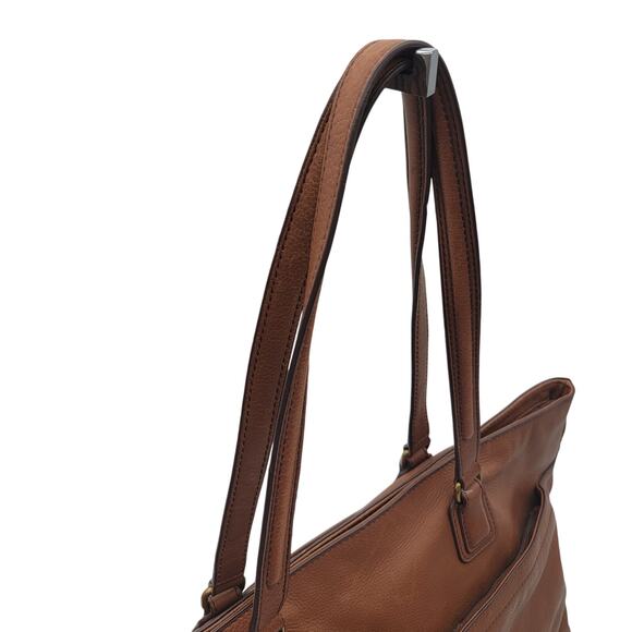 Fossil Leather Tote Bag - Picture 7 of 16